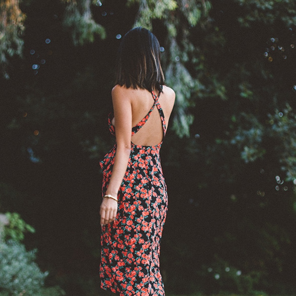 Privacy Please Floral Midi Dress